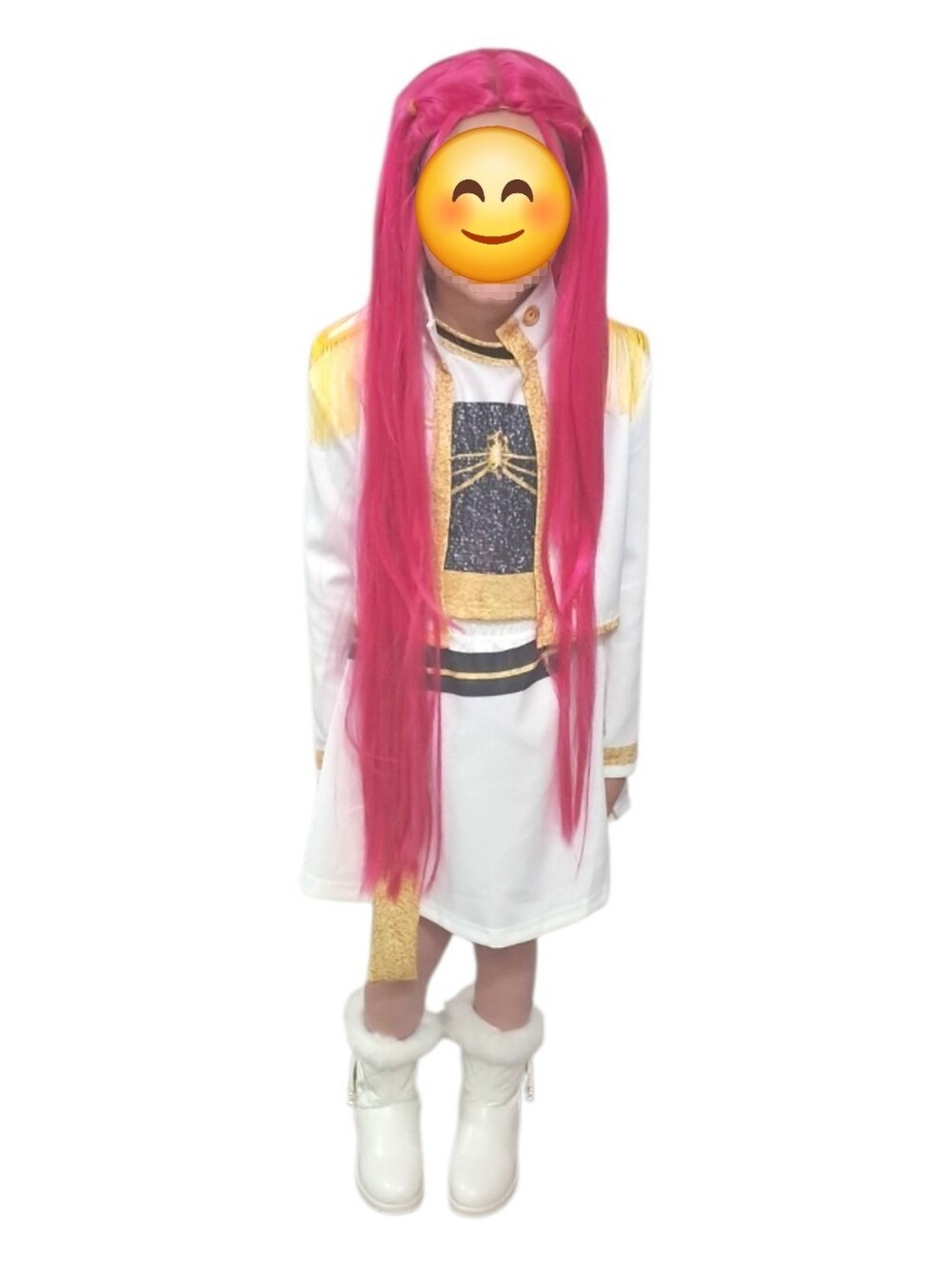 K-Pop Demon Hunters "Mira Costume" Complete Cosplay Set With Wig - Size: 9/10